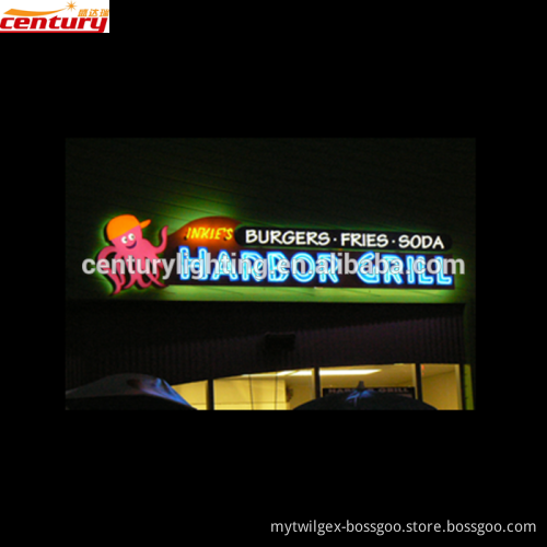 wholesale china factory price harbor grill neon sign letter
